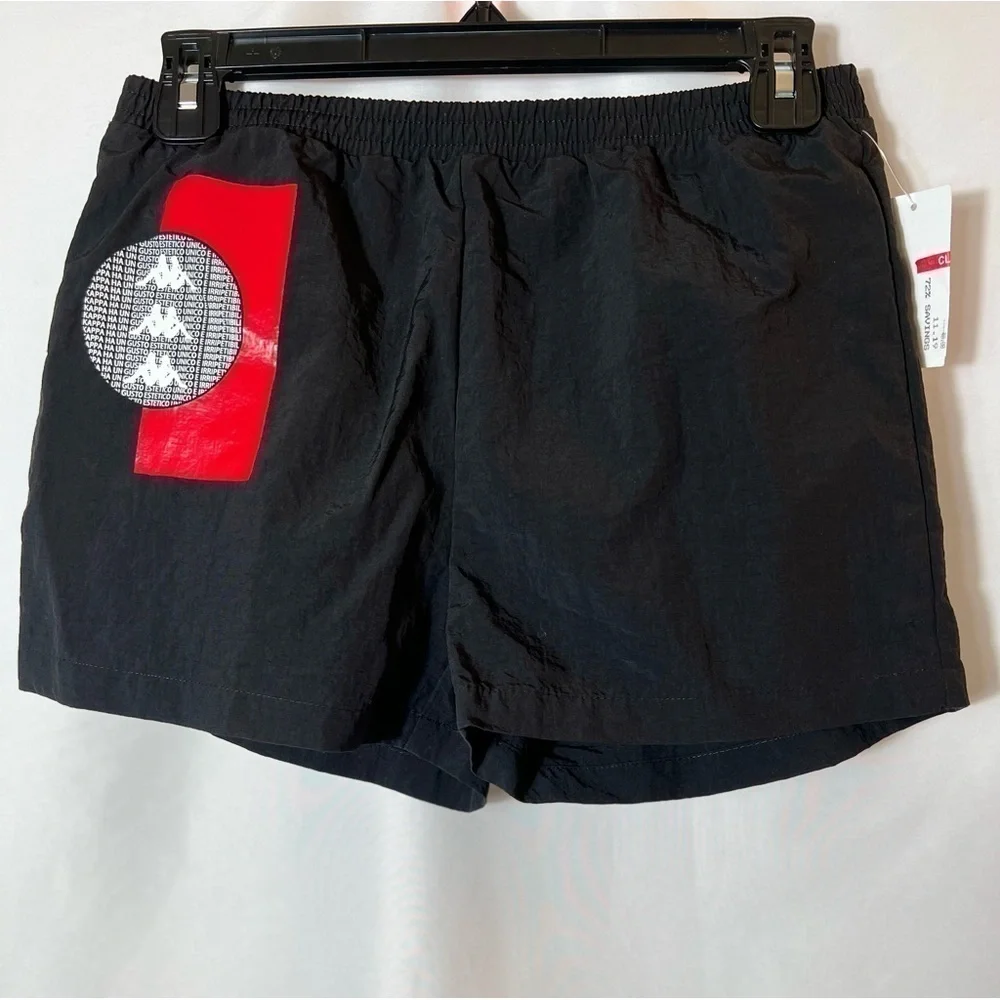 NWT Kappa Black with Logo Swim Shorts